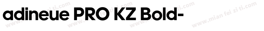 adineue PRO KZ Bold字体转换